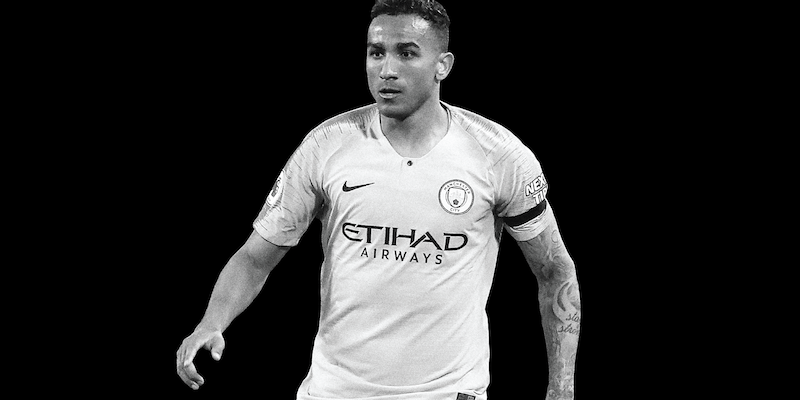 Danilo con la maglia del Manchester City (Getty Images)
