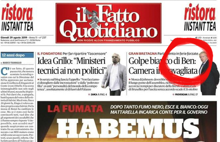 Il Fatto ha fatto un po’ di confusione fra i Johnson