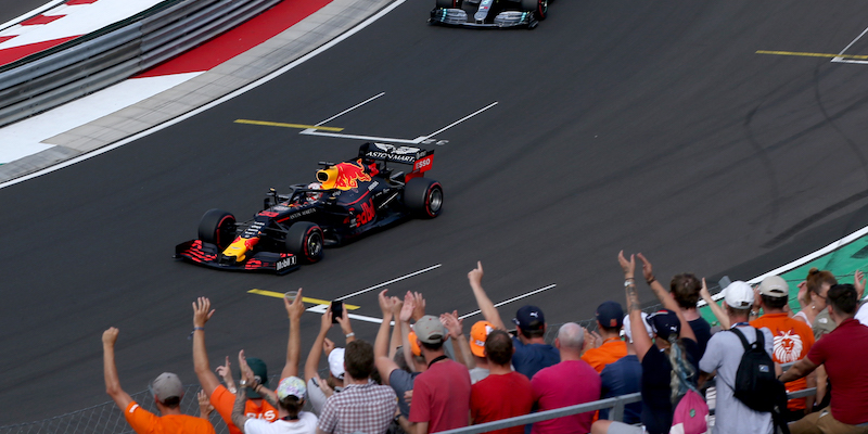 Max Verstappen durante le qualifiche del Gran Premio d'Ungheria (Charles Coates/Getty Images)