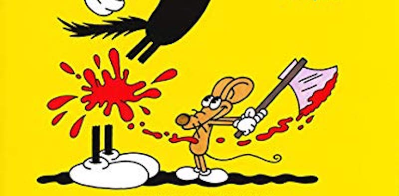 Dettaglio della copertina di "Squeak the mouse" di Massimo Mattioli