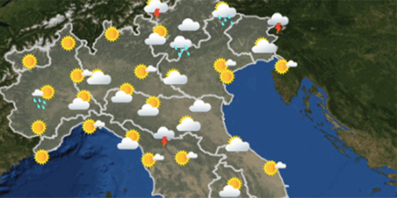 Meteo: le previsioni per lunedì 26 agosto