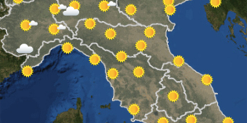 Meteo: le previsioni per domenica 11 agosto