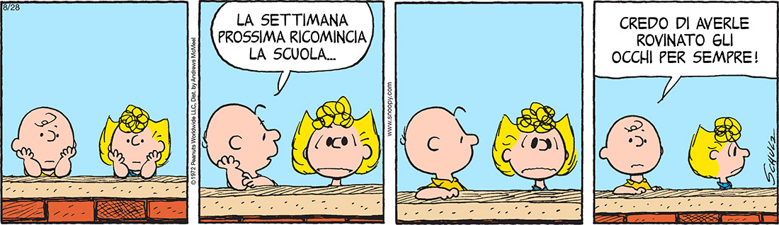 Peanuts 2019 agosto 28