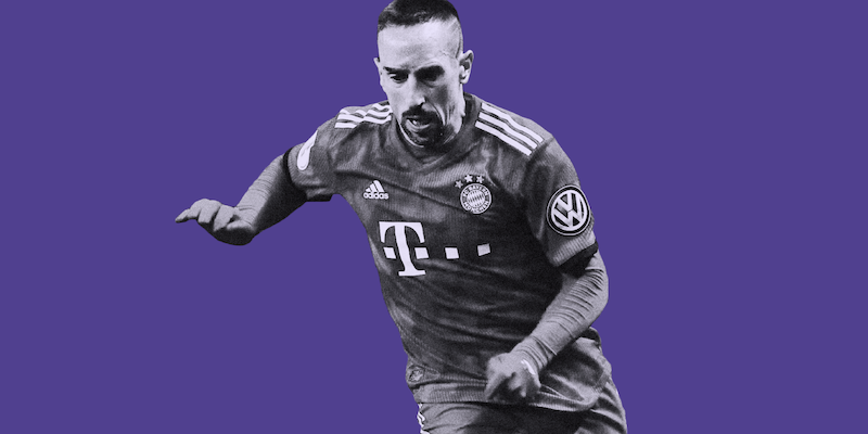 Franck Ribery con la maglia del Bayern Monaco (Getty Images)