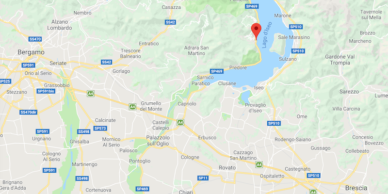 Tavernola Bergamasca, sul lago d'Iseo