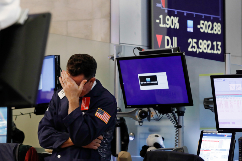 La Borsa di New York oggi ha avuto il suo giorno peggiore del 2019, per via delle tensioni tra Cina e Stati Uniti