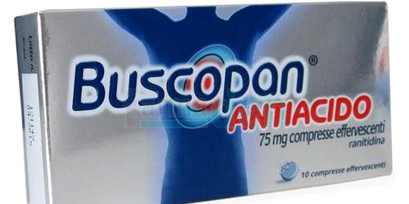 Una confezione di Buiscopan antiacido, che è tra i farmaci che l'AIFA ha vietato di utilizzare (ANSA)