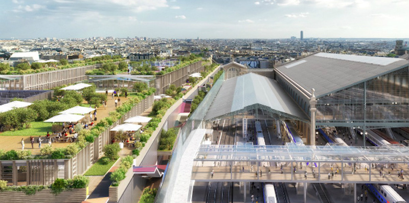 Un rendering del progetto di riqualificazione della Gare du Nord
(SNCF Gares & Connexions – Ceetrus – Valode & Pistre Architectes)