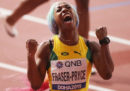 La giamaicana Shelly-Ann Fraser-Pryce ha vinto la medaglia d'oro nei 100 metri ai Mondiali di atletica