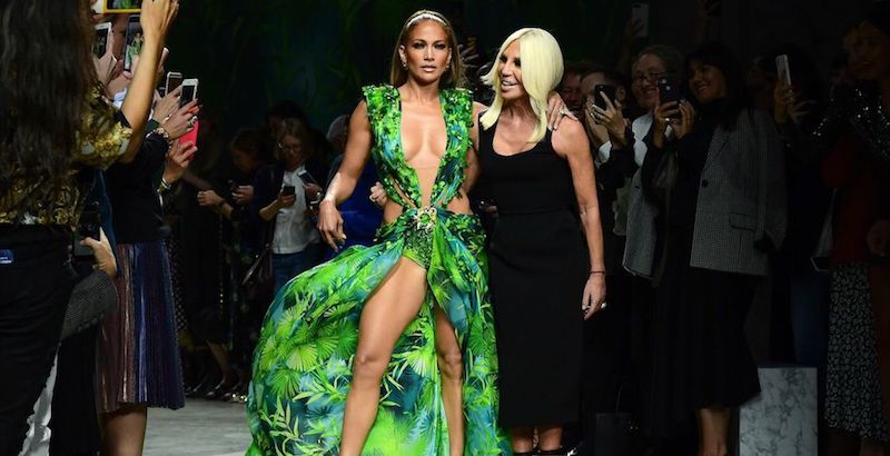 Jennifer Lopez e Donatella Versace, Milano, 20 settembre 2019
(Miguel MEDINA / AFP)