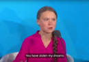 Il video del discorso di Greta Thunberg al vertice sul clima all'ONU