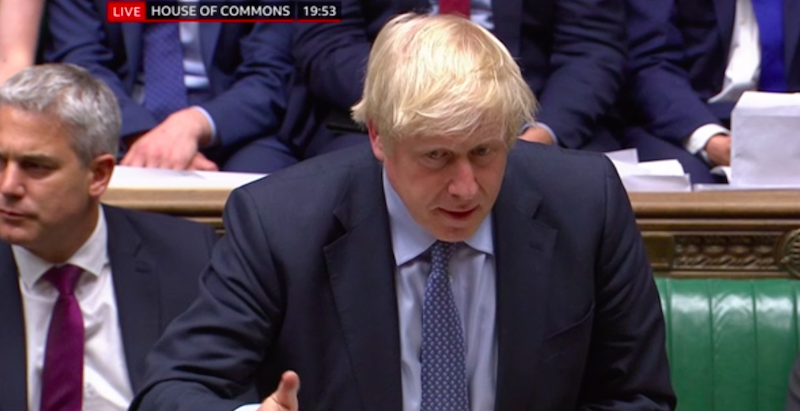 Boris Johnson (diretta dal Parlamento britannico)