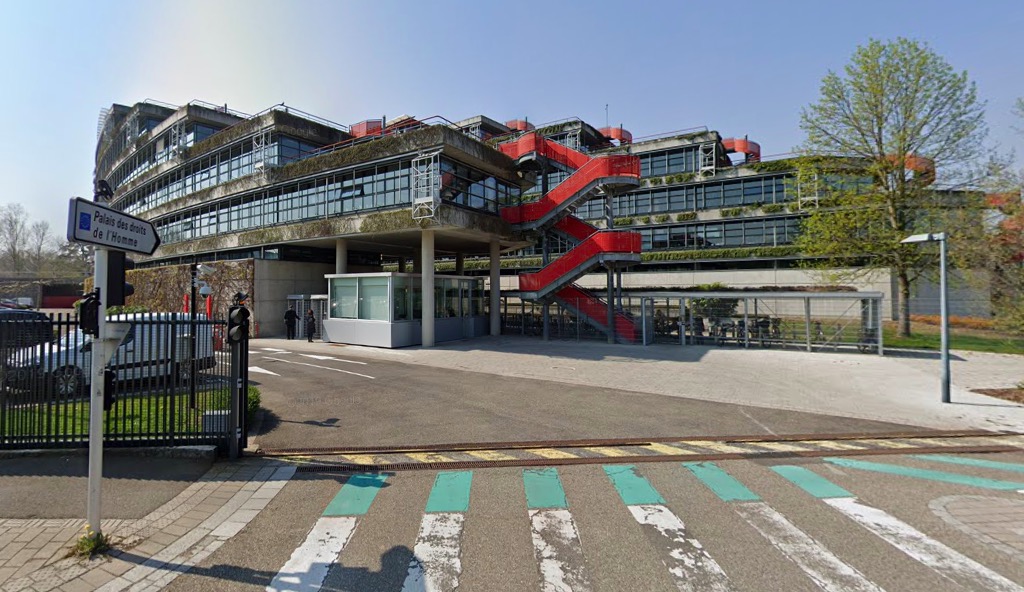 La sede della Corte europea dei diritti dell'uomo a Strasburgo, Francia (Google Street View)