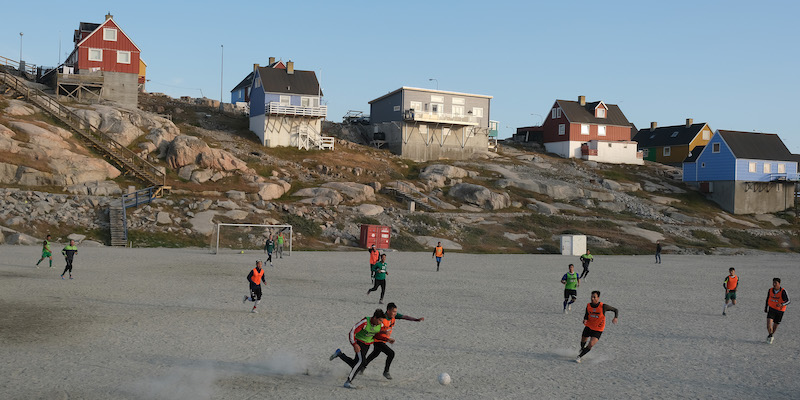 Una partita a Ilulissat (Sean Gallup/Getty Images)