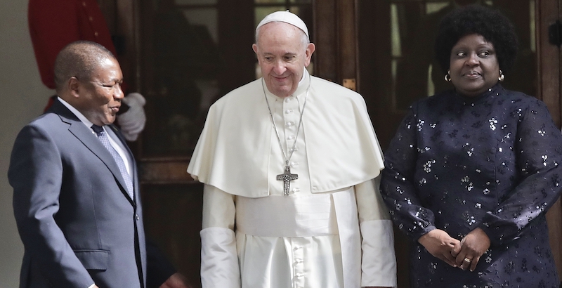Papa Francesco in Mozambico (AP Photo/Alessandra Tarantino)