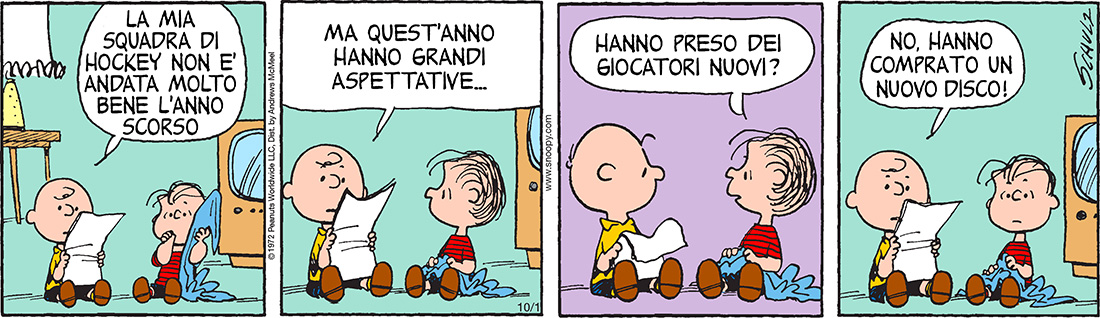 Peanuts 2019 ottobre 1