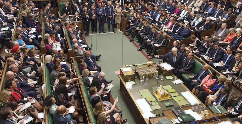 La Camera dei Comuni britannica (Jessica Taylor/House of Commons via AP)