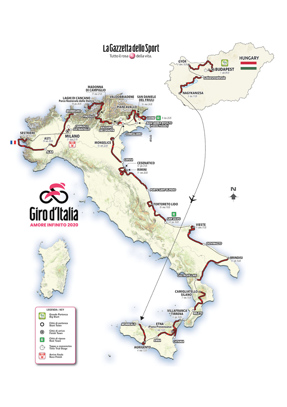 Le tappe del prossimo Giro d’Italia Il Post