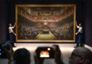 Il dipinto di Banksy "Devolved Parliament" è stato venduto all'asta per 9,8 milioni di sterline