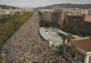 La grande manifestazione indipendentista a Barcellona