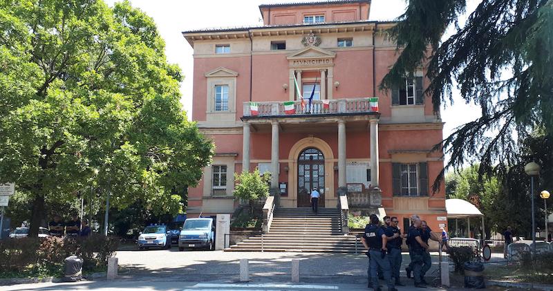 Il municipio di Bibbiano, 23 luglio 2019 (ANSA/ TOMMASO ROMANIN)