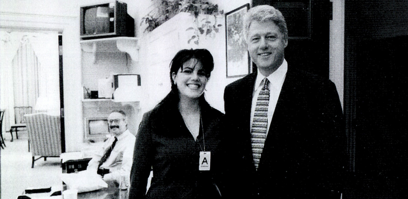 Bill Clinton e Monica Lewinsky alla Casa Bianca. (Getty Images)