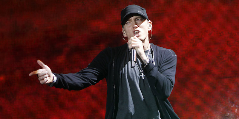 Il rapper americano Eminem nel 2010 (AP Photo/Jason DeCrow, file)
