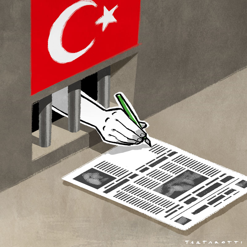 Quasi 200 i giornalisti incarcerati in Turchia