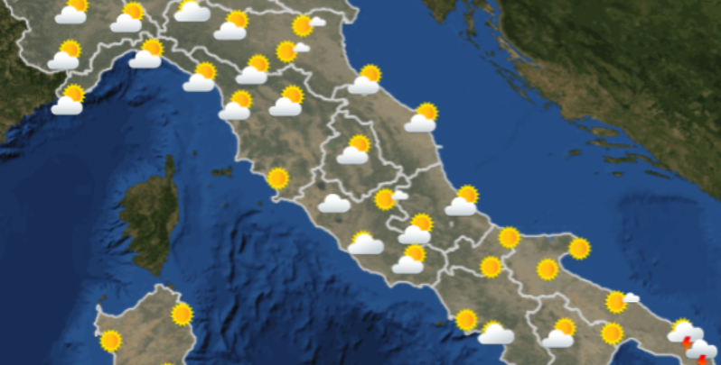 Meteo: le previsioni per giovedì 10 ottobre