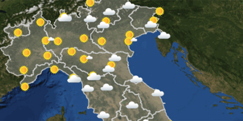 Le previsioni meteo per sabato 5 ottobre