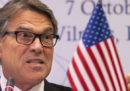 Rick Perry, segretario dell'Energia del governo Trump, ha annunciato le sue dimissioni