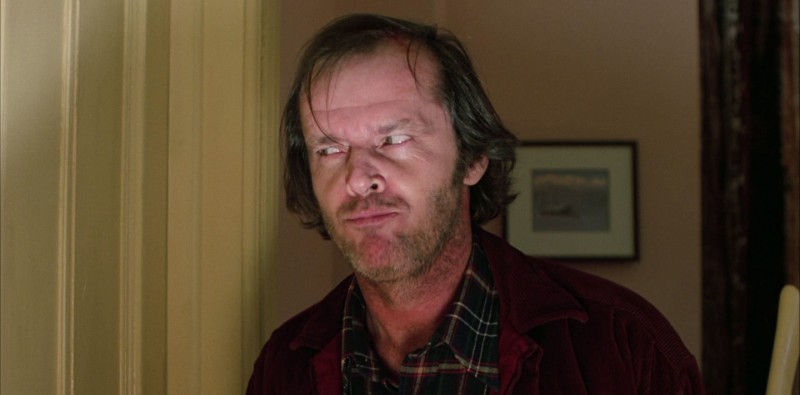 Jack Nicholson in "Shining" (1980)
