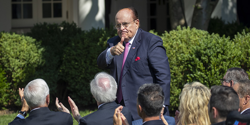Rudy Giuliani a Washington, luglio 2019 (AP Photo/J. Scott Applewhite)