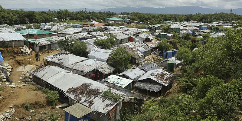 Un campo di rifugiati in Bangladesh, agosto 2019 (AP Photo/Mahmud Hossain Opu)