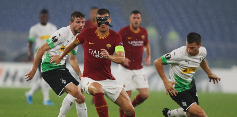 Un momento di Roma-Borussia Mönchengladbach, giocata lo scorso 24 ottobre (Photo by Paolo Bruno/Getty Images)