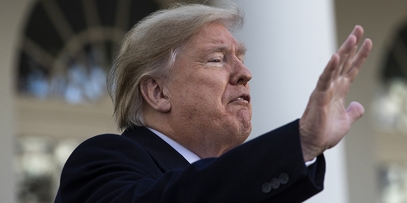 Donald Trump alla Casa Bianca, 26 novembre . 2019 (Drew Angerer/Getty Images)