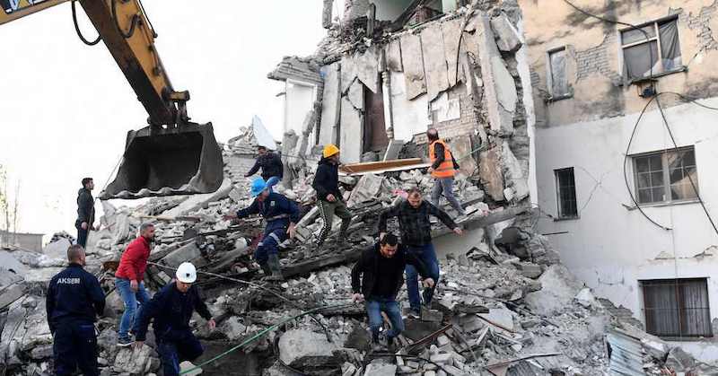 Thumanë, Albania, 26 novembre
(Gent SHKULLAKU/AFP/LaPresse)