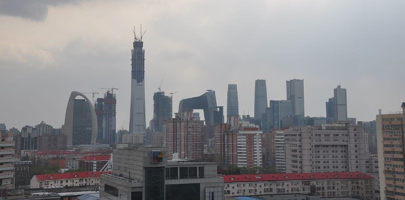 Una veduta del distretto di Pechino dove si trova l'ospedale in cui è stata fatta la diagnosi (Wikimedia Commons)