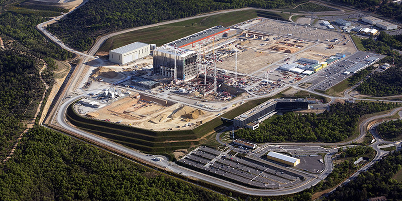 Il sito di costruzione del progetto ITER, nel sud della Francia (© MatthieuColin via iter.org)