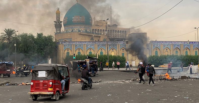 Baghdad, 3 novembre 2019 (AP Photo/Ali Abdul Hassan)