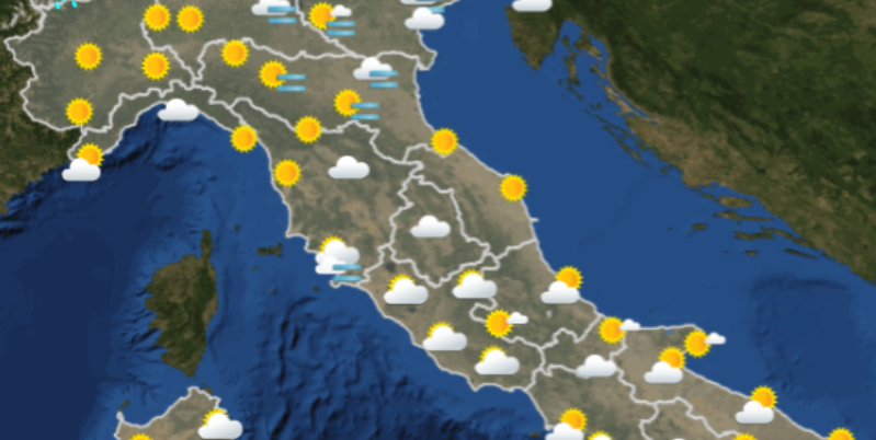 Le previsioni meteo per domani, venerdì 29 novembre