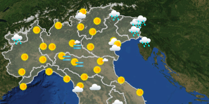 Le previsioni meteo per lunedì 4 novembre