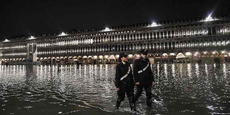 Le sirene per l’acqua alta di Venezia suonano così