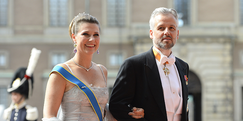 Ari Behn con la ex moglie, Stoccolma, 13 giugno 2015 (JONATHAN NACKSTRAND/AFP/Getty Images)