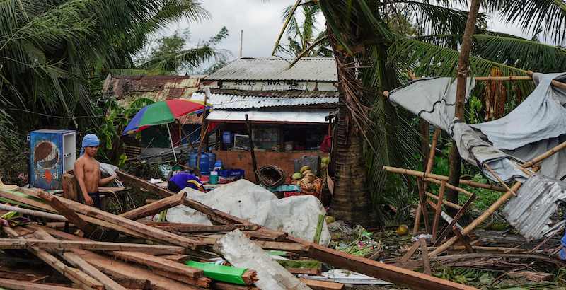 Tacloban, provincia di Leyte, nelle Filippine centrali (Bobbie ALOTA / AFP)