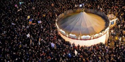 Le foto delle manifestazioni delle "sardine"