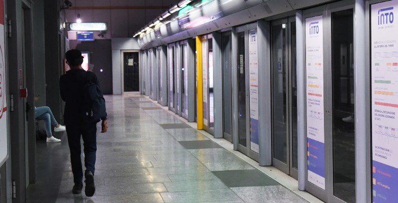 La metropolitana di Torino (LaPresse/Giordan Ambrico)