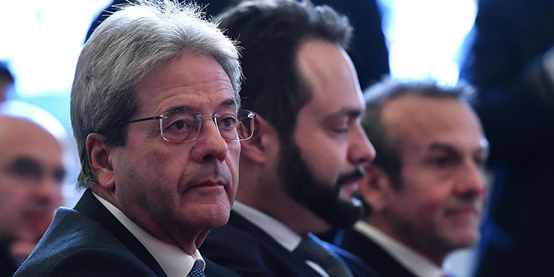 Paolo Gentiloni, durante il Rome Investment Forum 2019, Roma, 9 dicembre 2019 (ANSA / ETTORE FERRARI)