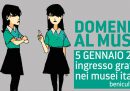 Domenica 5 gennaio i musei saranno gratis in tutta Italia