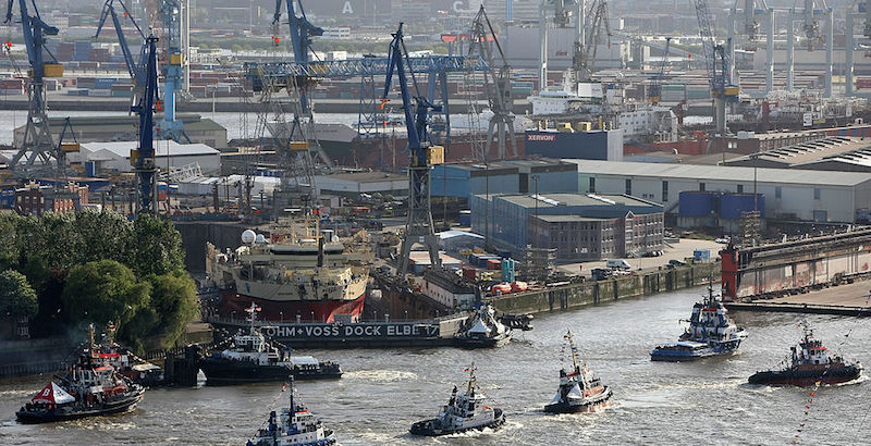 Il porto di Amburgo, in Germania (Adam Berry/Getty Images)